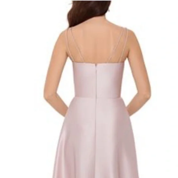 XSCAPE Womens Pink Zippered Sleeveless Scoop Neck size 2 - Picture 4 of 9